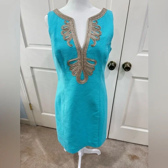 Lilly Pulitzer | Dresses | Lilly Pulitzer Blue And Gold Embellished Mini Sheath Dress Size | Poshmark Lilly Pulitzer | Dresses | Lilly Pulitzer Blue And Gold Embellished Mini Sheath Dress Size | Poshmark